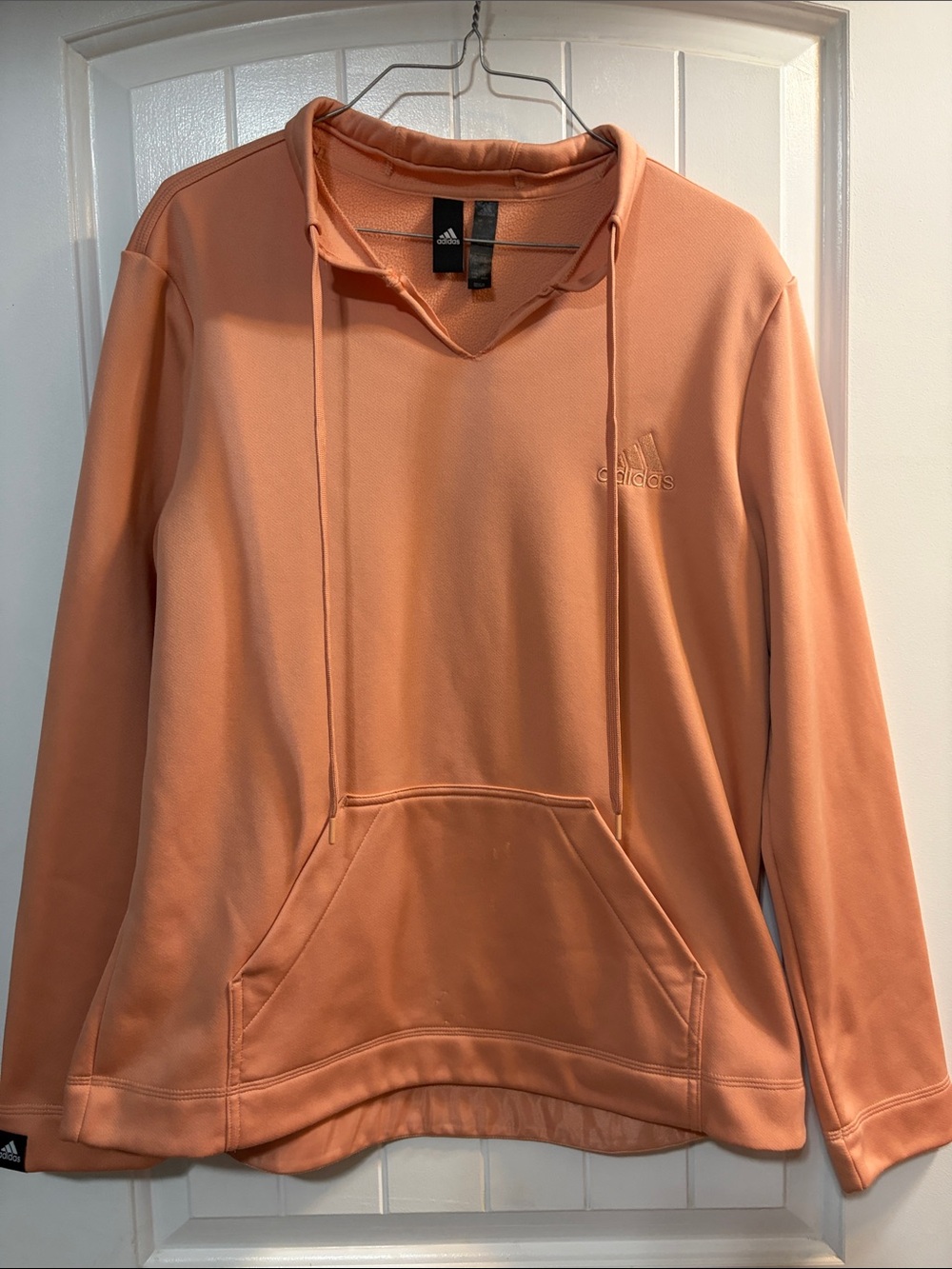 adidas coral Hoodie with Kangaroo Pocket